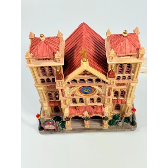 Christmas Village Collectible | Lemax Caddigton All Saints Cathedral Lighted - Picture 3 of 16